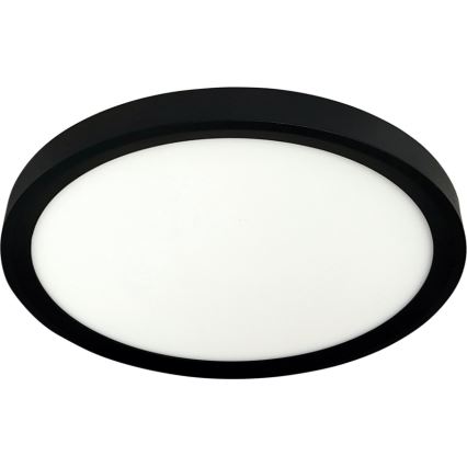LED stropné svietidlo, 18 W, 230 V, 3000/4000/6500 K, priemer 23 cm, čierne