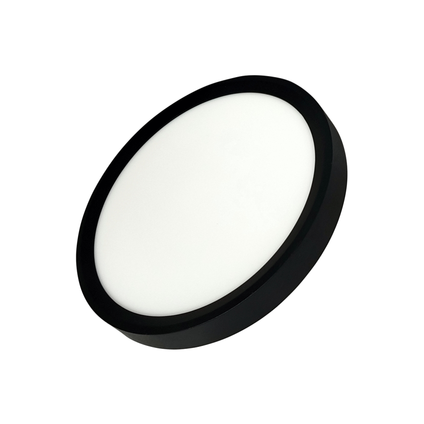 LED stropné svietidlo, 18 W, 230 V, 3000/4000/6500 K, priemer 23 cm, čierne
