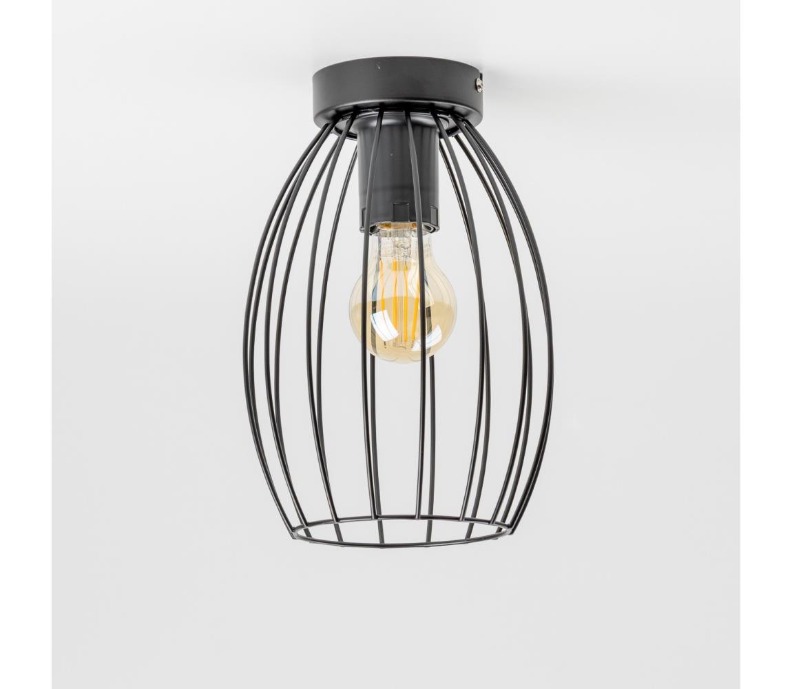 LED Stropné svietidlo 1xE27/6,5W/230V čierne 9A21994