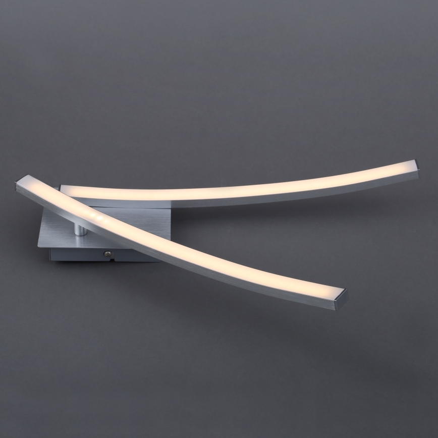 LED Stropné svietidlo 2xLED/6W/230V 3000K matný chróm