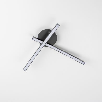 LED stropné svietidlo 2xLED/6W/230V čierne