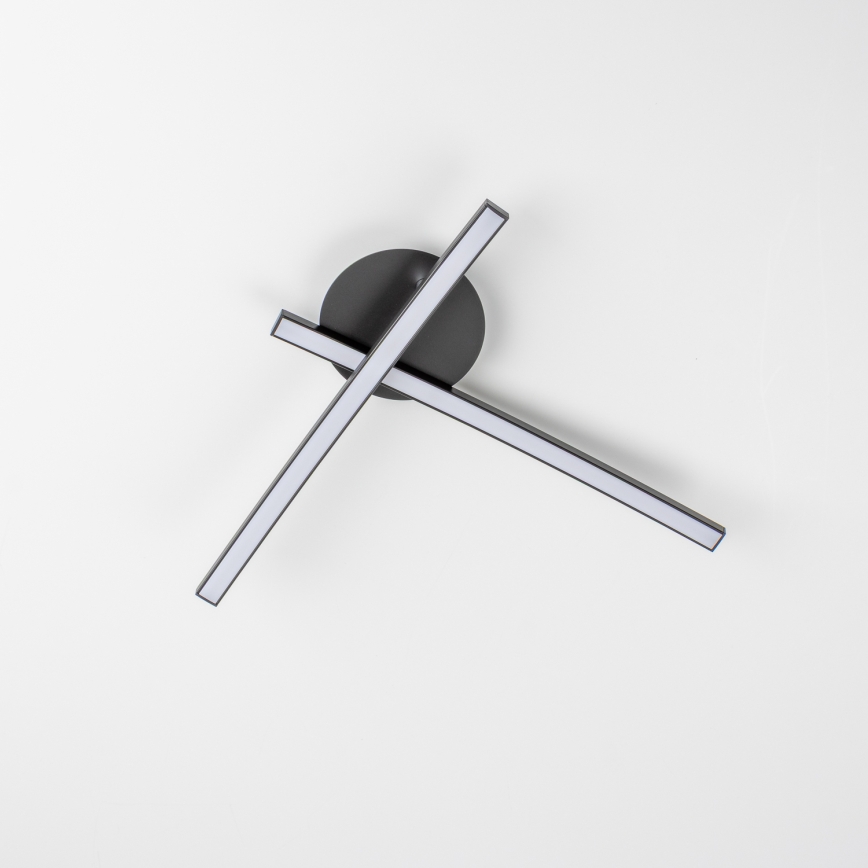 LED stropné svietidlo 2xLED/6W/230V čierne