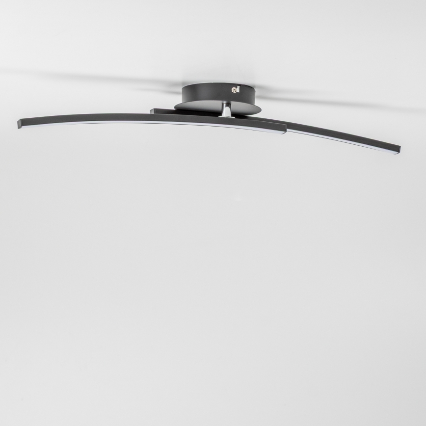 LED stropné svietidlo 2xLED/6W/230V čierne