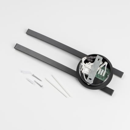 LED stropné svietidlo 2xLED/6W/230V čierne