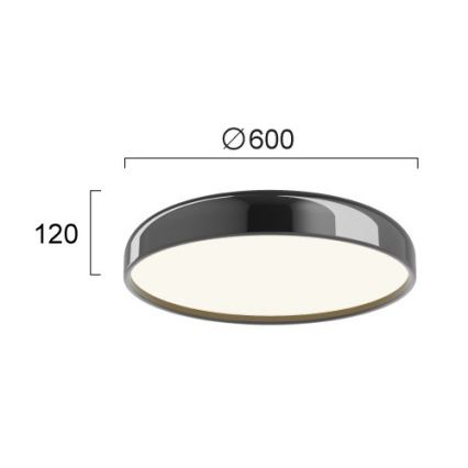 LED stropné svietidlo ALENSA LED/60W/230V čierne