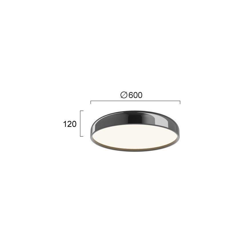 LED stropné svietidlo ALENSA LED/60W/230V čierne