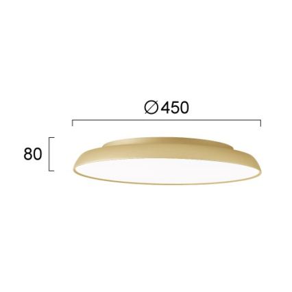 LED stropné svietidlo ART LED/40W/230V zlaté