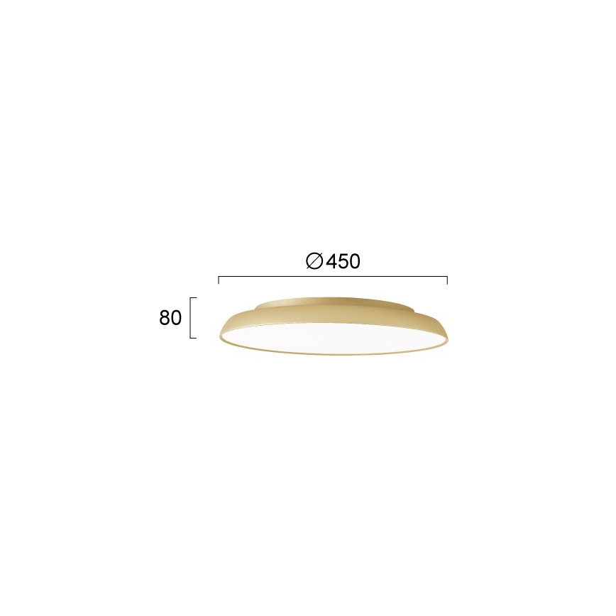 LED stropné svietidlo ART LED/40W/230V zlaté