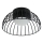 LED stropné svietidlo BETSY LED/12W/230V pr. 25 cm čierne