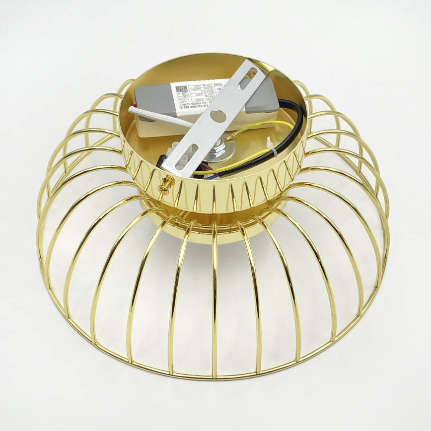 LED stropné svietidlo BETSY LED/12W/230V pr. 25 cm zlaté
