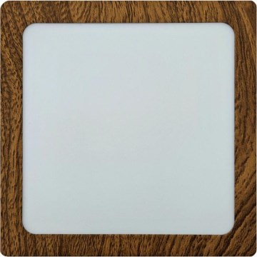 LED Stropné svietidlo BLOCK LED/12W/230V 4200K 16,3x16,3 cm hnedá