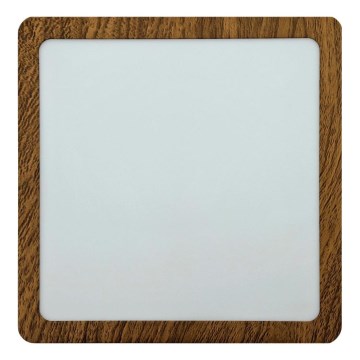 LED Stropné svietidlo BLOCK LED/18W/230V 4200K 22x22 cm hnedá