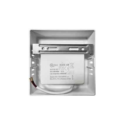 LED Stropné svietidlo BLOCK LED/6W/230V 4000K 12x12 cm biela