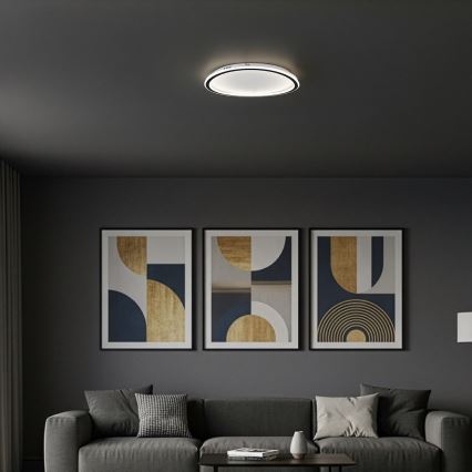 LED stropné svietidlo CALI LED/30W/230V pr. 40 cm čierna