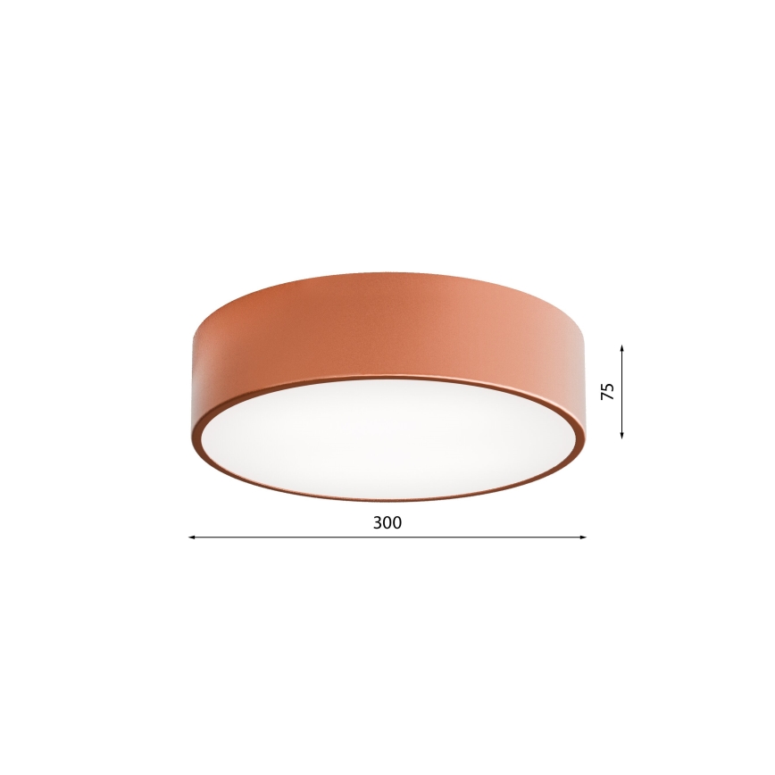 LED Stropné svietidlo CLEO LED/24W/230V 4000K pr. 30 cm medená