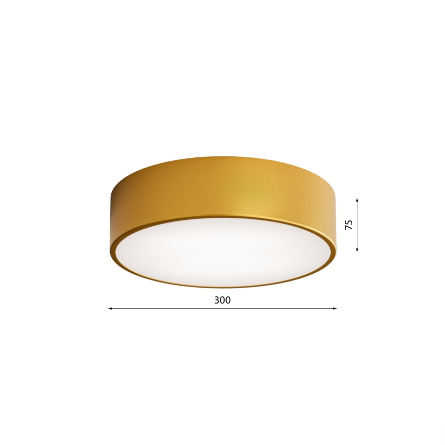 LED Stropné svietidlo CLEO LED/24W/230V 4000K pr. 30 cm zlatá