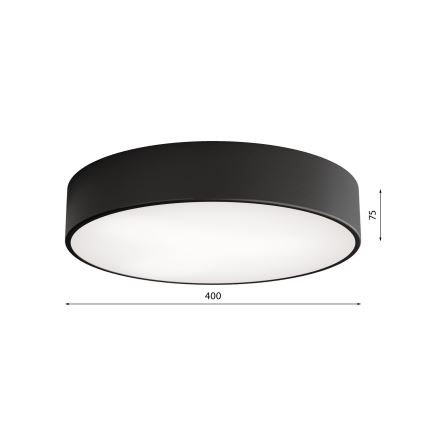 LED Stropné svietidlo CLEO LED/43W/230V 4000K pr. 40 cm čierna