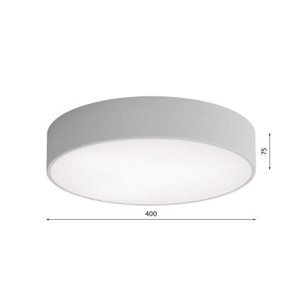 LED Stropné svietidlo CLEO LED/43W/230V 4000K pr. 40 cm šedá