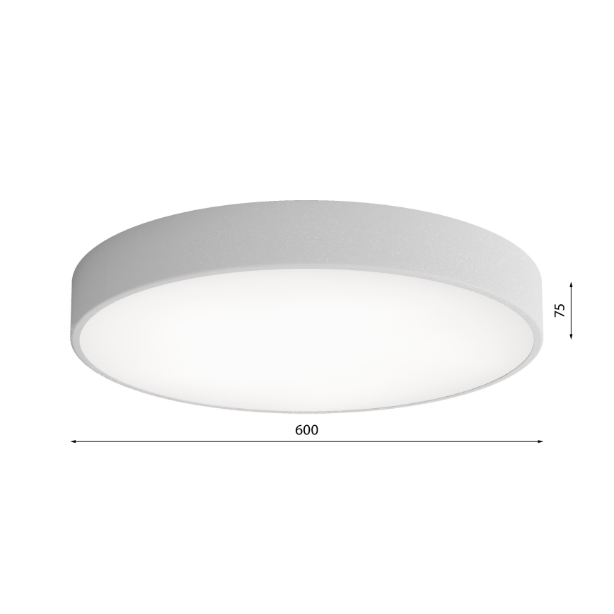 LED Stropné svietidlo CLEO LED/69W/230V 3000K pr. 60 cm šedá