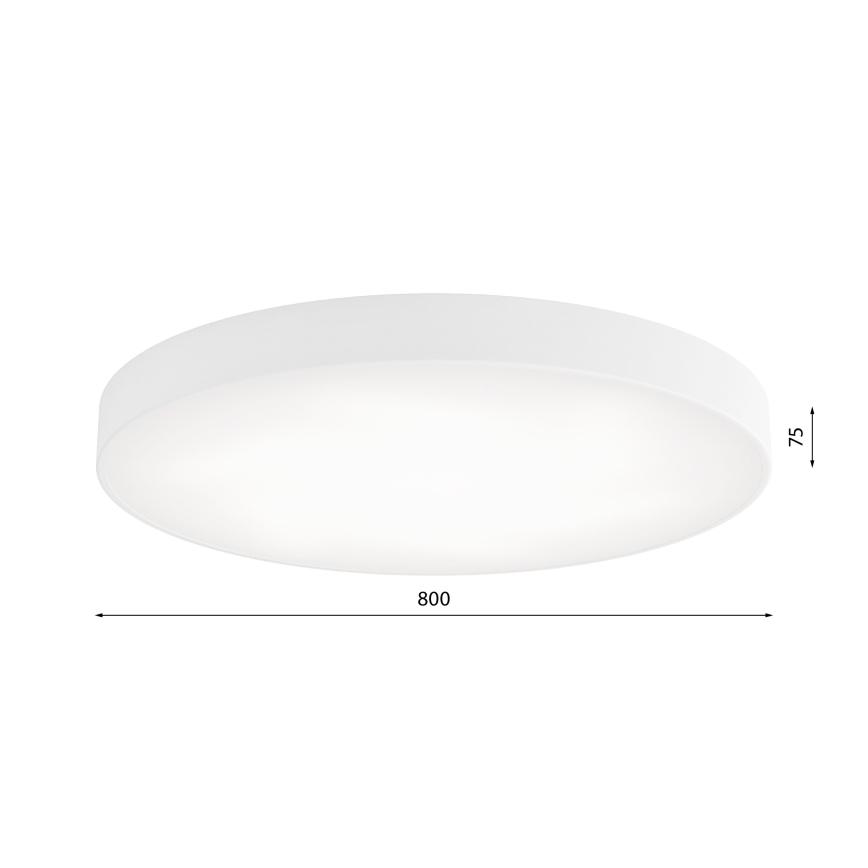 LED Stropné svietidlo CLEO LED/96W/230V 3000K pr. 80 cm biela