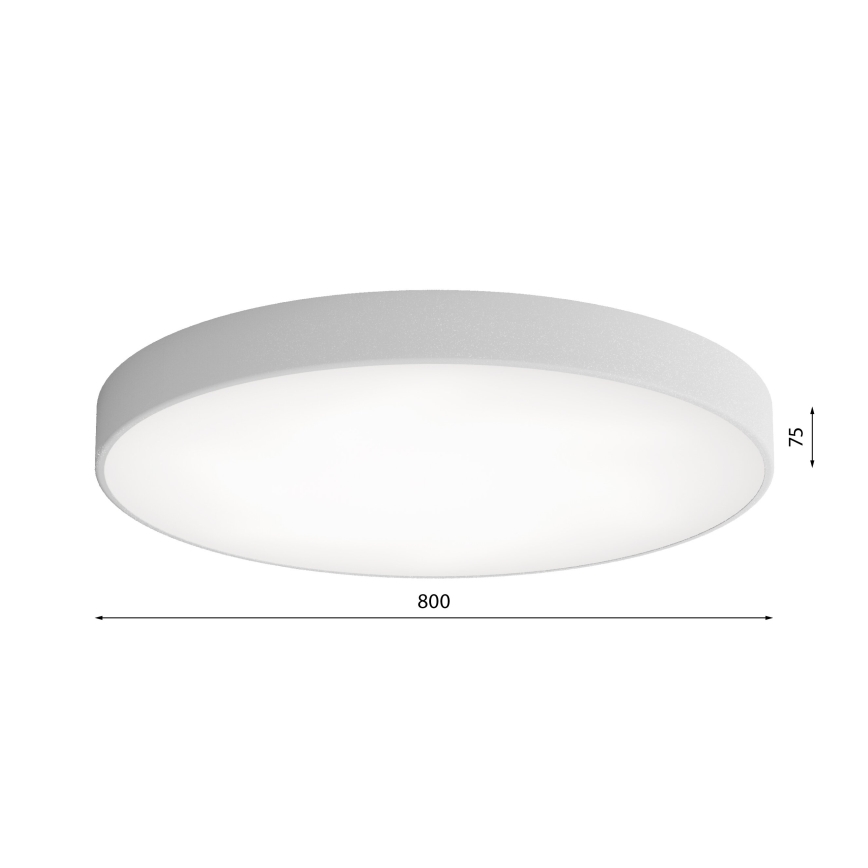 LED Stropné svietidlo CLEO LED/96W/230V 4000K pr. 80 cm šedá