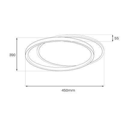LED stropné svietidlo CORDOBA LED/30W/230V biela