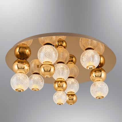 LED Stropné svietidlo CREMONA LED/37W/230V 3000K zlaté