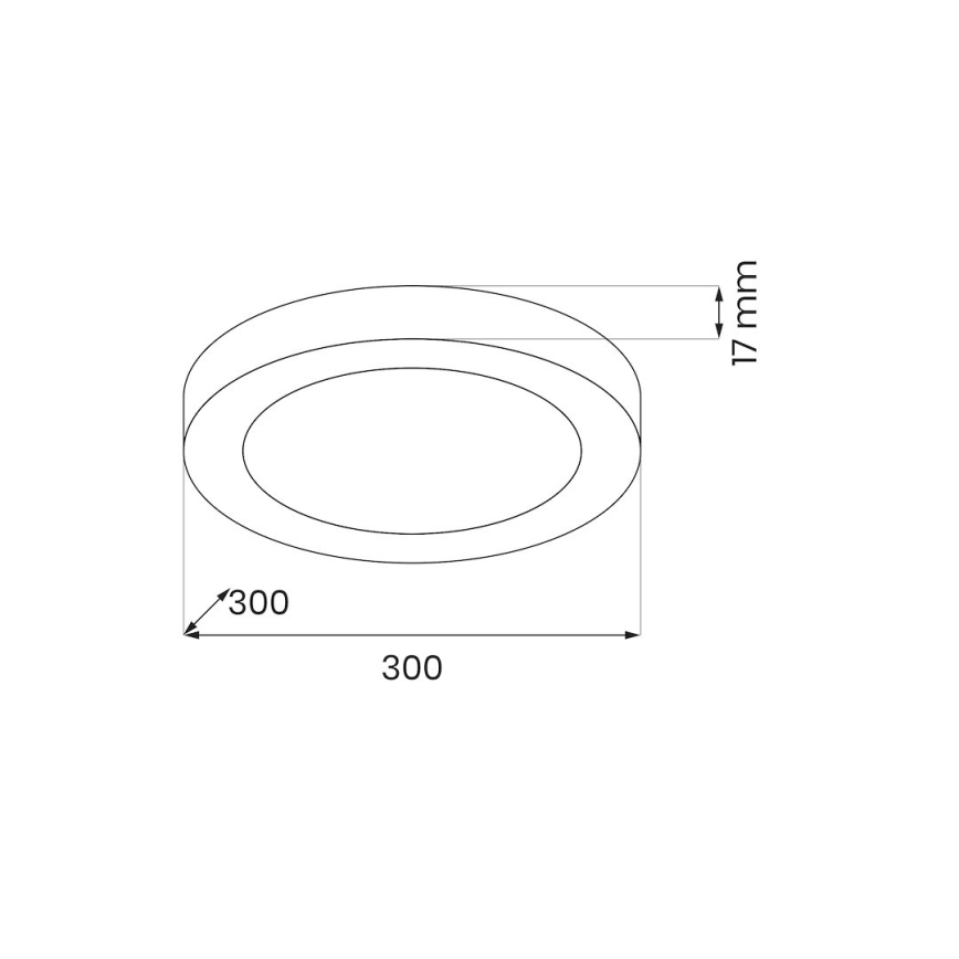 LED stropné svietidlo EVORA LED/24W/230V 3000/4000/6000K pr. 30 cm biela