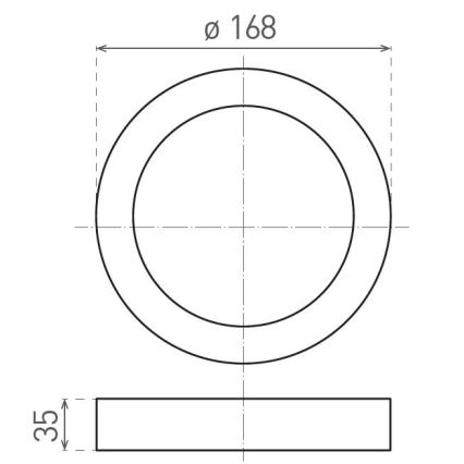 LED Stropné svietidlo FENIX LED/12W/230V 2900/3900/5800K pr. 16,8 cm biela