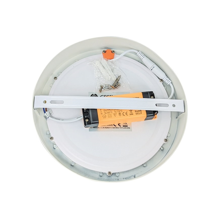 LED Stropné svietidlo FENIX LED/18W/230V 3800K pr. 22,5 cm snehovo biela