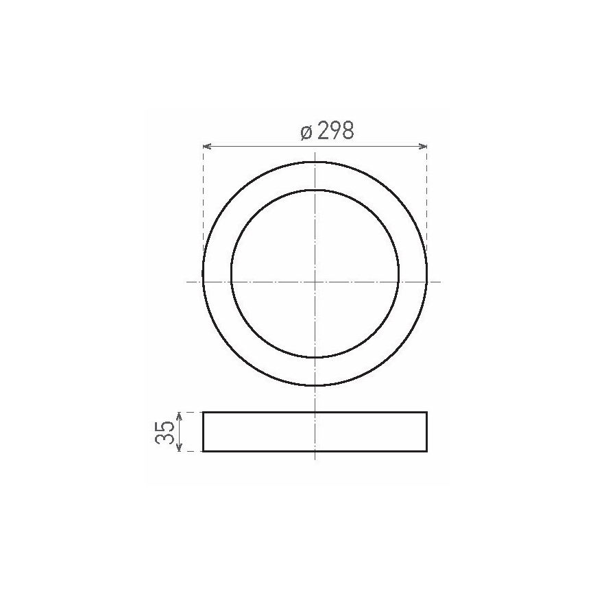 LED  Stropné svietidlo FENIX LED/24W/230V 3800K pr. 29,8 cm