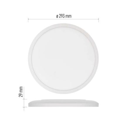 LED Stropné svietidlo FLORI LED/18W/230V 4000K biela pr. 29 cm