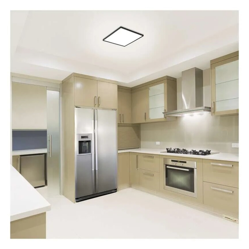 LED Stropné svietidlo FLORI LED/18W/230V 4000K čierna 29x29 cm
