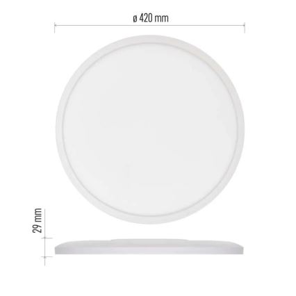 LED Stropné svietidlo FLORI LED/22W/230V 4000K biela pr. 42 cm