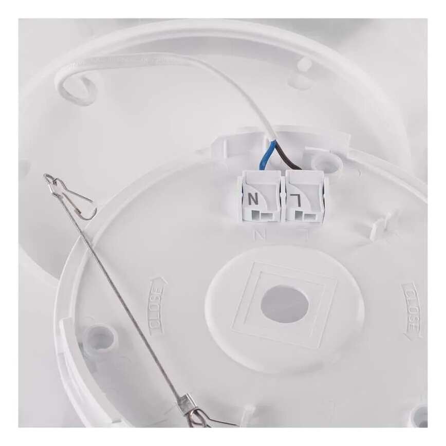 LED Stropné svietidlo FLORI LED/22W/230V 4000K čierna 42x42 cm