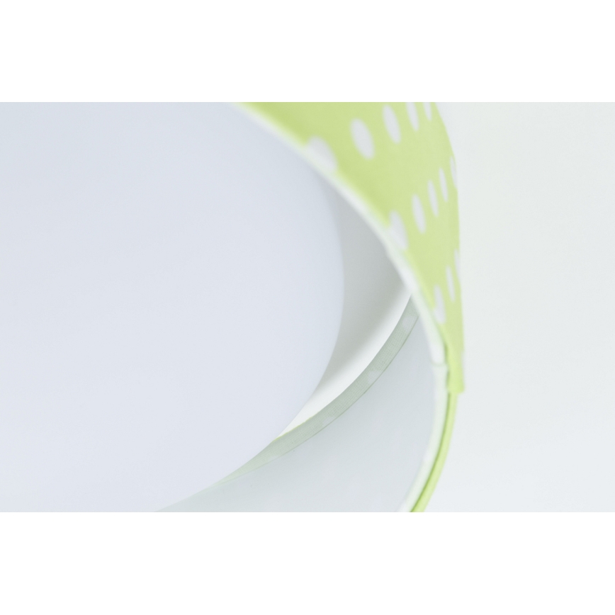 LED Detské stropné svietidlo GALAXY KIDS LED/24W/230V bodky zelená/biela