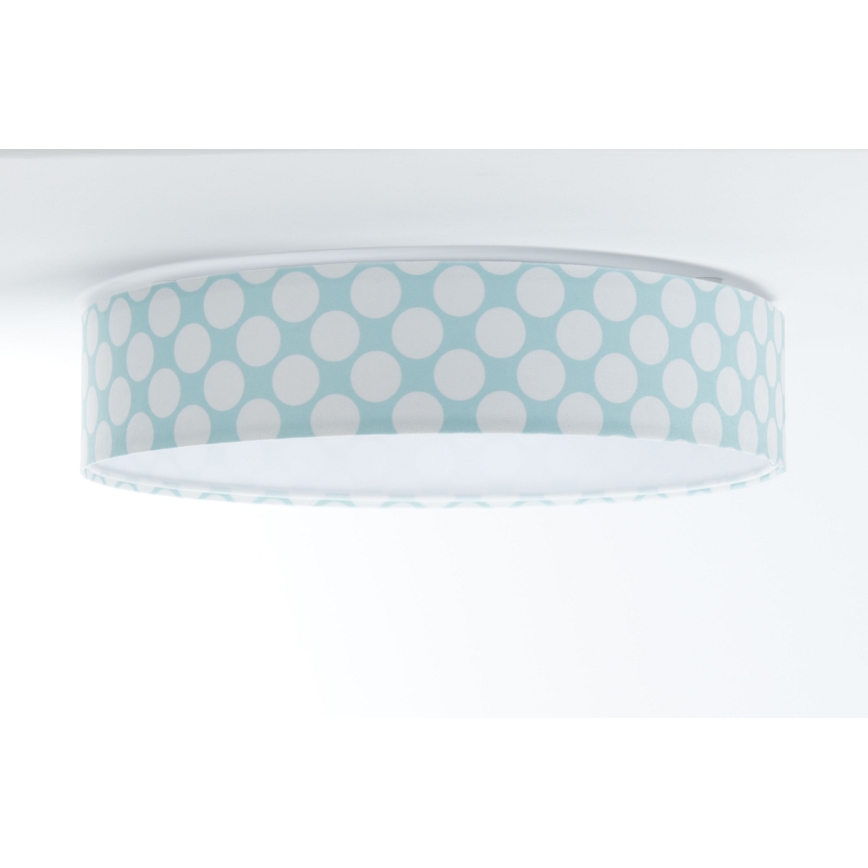 LED Detské stropné svietidlo GALAXY KIDS LED/24W/230V bodky zelená/biela