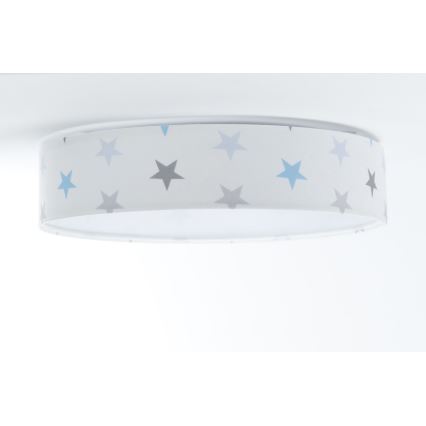 LED Detské stropné svietidlo GALAXY KIDS LED/24W/230V hviezdičky biela/šedá/modrá