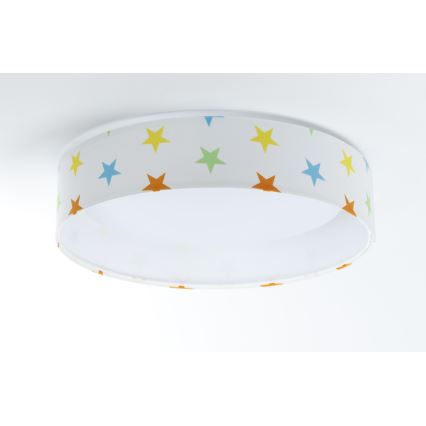 LED Detské stropné svietidlo GALAXY KIDS LED/24W/230V hviezdičky pestrofarebná