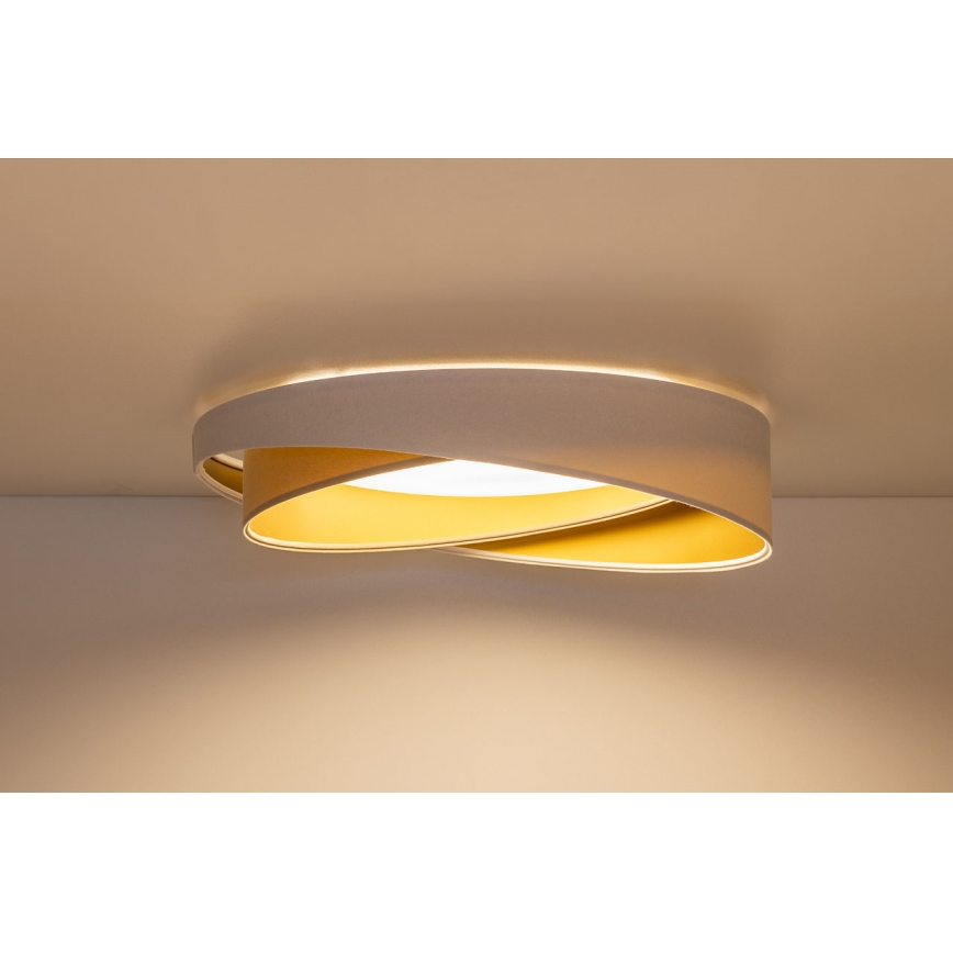 LED stropné svietidlo GALAXY MODERN LED/24W/230V pr. 55 cm biela/béžová/zlatá