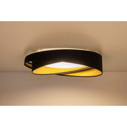 LED stropné svietidlo GALAXY MODERN LED/24W/230V pr. 55 cm čierna/zlatá