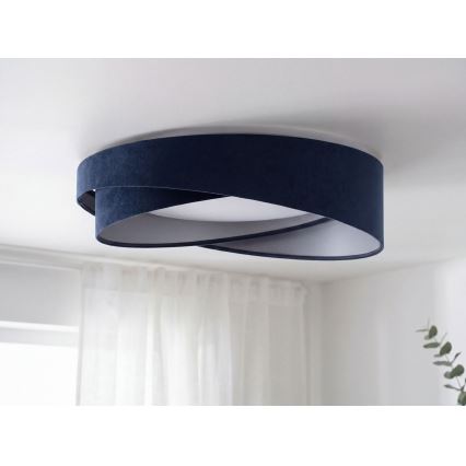 LED stropné svietidlo GALAXY MODERN LED/24W/230V pr. 55 cm modrá/strieborná