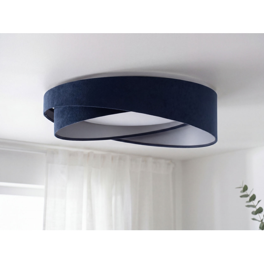 LED stropné svietidlo GALAXY MODERN LED/24W/230V pr. 55 cm modrá/strieborná
