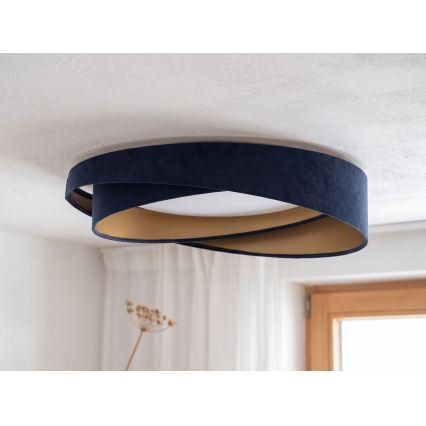 LED stropné svietidlo GALAXY MODERN LED/24W/230V pr. 55 cm modrá/zlatá