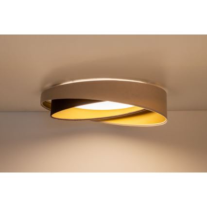 LED stropné svietidlo GALAXY MODERN LED/24W/230V priemer 55 cm béžová/hnedá/zlatá