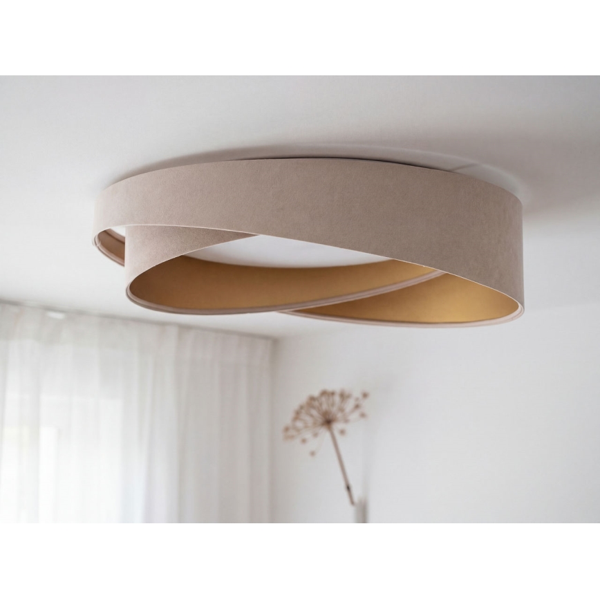 LED stropné svietidlo GALAXY MODERN LED/24W/230V priemer 55 cm béžová/zlatá