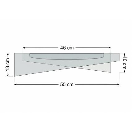 LED stropné svietidlo GALAXY MODERN LED/24W/230V priemer 55 cm biela/zlatá