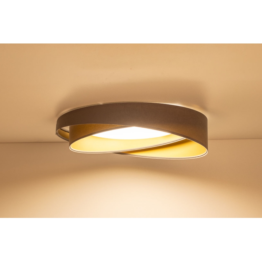 LED stropné svietidlo GALAXY MODERN LED/24W/230V, priemer 55 cm, sivá/zlatá