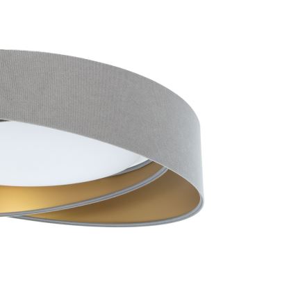LED stropné svietidlo GALAXY MODERN LED/24W/230V, priemer 55 cm, sivá/zlatá