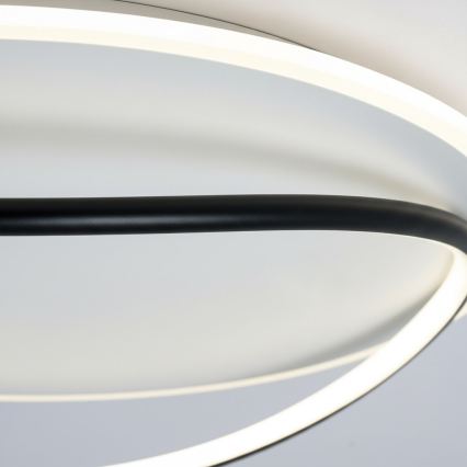 LED stropné svietidlo HALO LED/38W/230V priemer 50 cm čierna